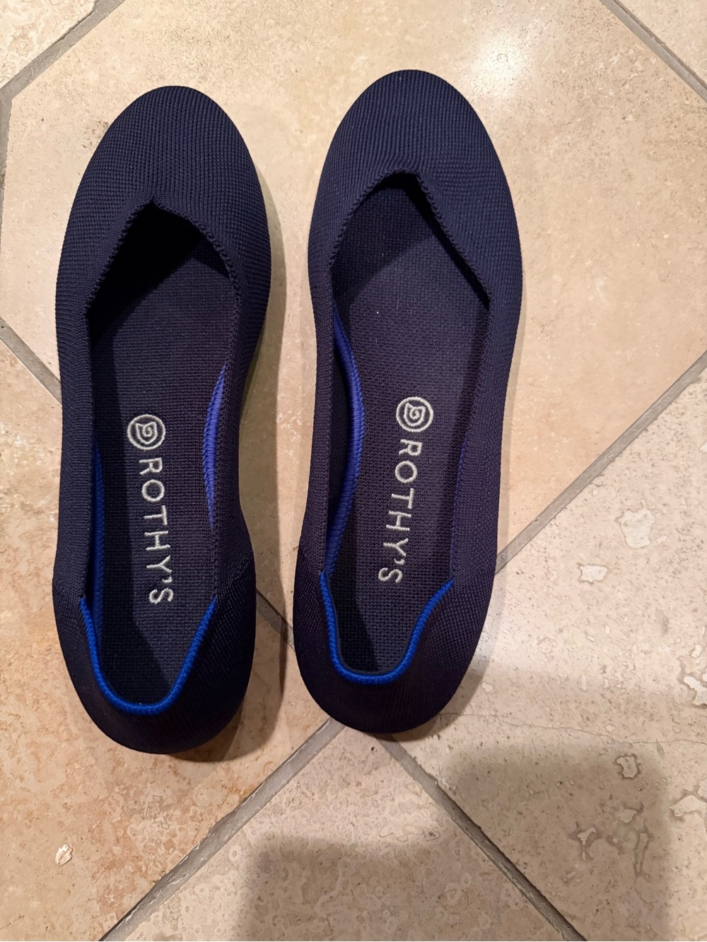 Women’s Rothy's The Flat Navy Blue Shoes Flats Size 10